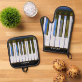Tastatur Ofenhandschuh & Topflappen-Set (Oben Unten)