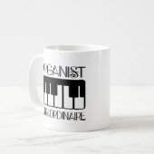 Tastatur-Organist Extraordinaire Kaffeetasse (Vorderseite Links)