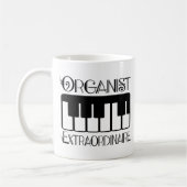 Tastatur-Organist Extraordinaire Kaffeetasse (Links)