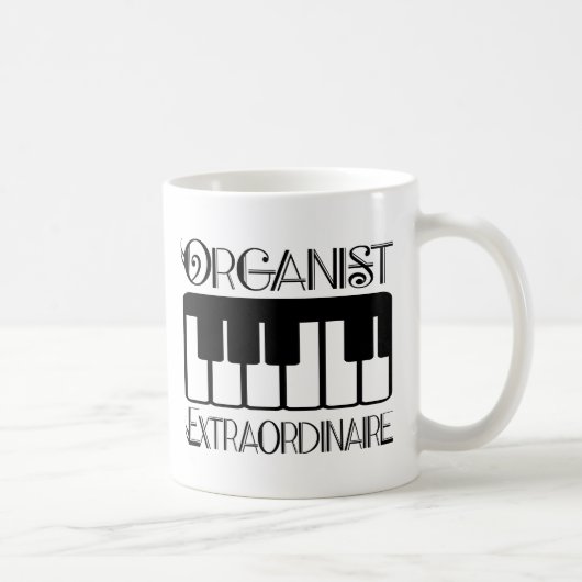 Tastatur-Organist Extraordinaire Kaffeetasse (Rechts)