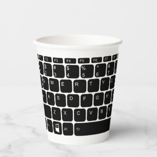 Tastatur  pappbecher
