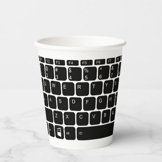 Tastatur pappbecher (Vorderseite)