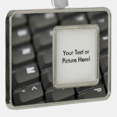 Tastatur Rahmen-Ornament Silber (Rechts)