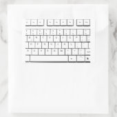 Tastatur Rechteckiger Aufkleber (Tasche)