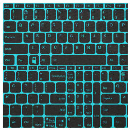 Tastatur, Rückseite blau Stoff