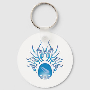 Tastatur-Schädel Schlüsselanhänger