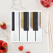 Tastatur, Schwarz und Weiß Serviette (Beispiel)