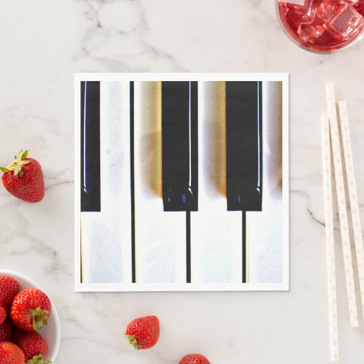 Tastatur, Schwarz und Weiß Serviette (Beispiel)