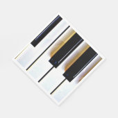 Tastatur, Schwarz und Weiß Serviette (Ecke)