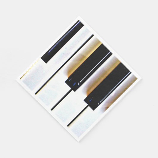 Tastatur, Schwarz und Weiß Serviette (Ecke)