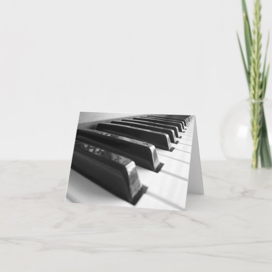 Tastatur - Schwarzweiß Karte (Vorderseite)