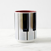 Tastatur - Schwarzweiß Tasse (Zentrum)