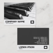 Tastatur - Schwarzweiß Visitenkarte (Vorne/Hinten)