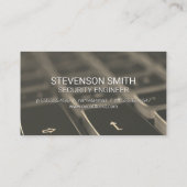 Tastatur | Symbol für Sicherheitskamera Visitenkarte (Rückseite)