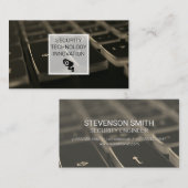 Tastatur | Symbol für Sicherheitskamera Visitenkarte (Vorne/Hinten)