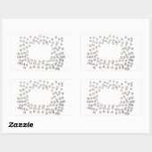 Tastatur-Tasten Rechteckiger Aufkleber (Blatt)