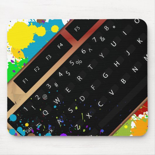Tastatur-Tinte Mousepad (Vorne)
