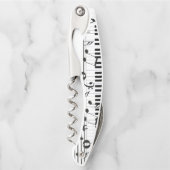 Tastatur und Anmerkungen Kellnermesser (Vorderseite)