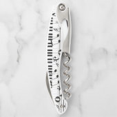 Tastatur und Anmerkungen Kellnermesser (Rückseite)