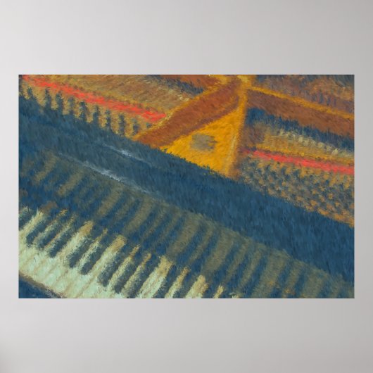 Tastatur und Buttone 3 Impressionist Poster (Vorne)