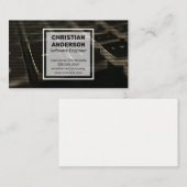 Tastatur und Code Visitenkarte (Vorne/Hinten)