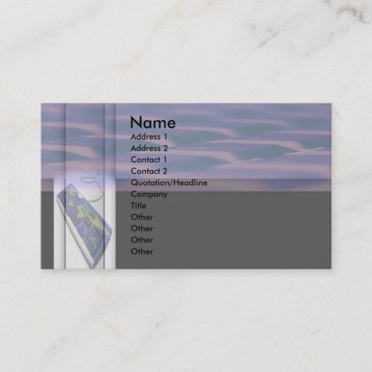 Tastatur-Visitenkarte Visitenkarte (Vorderseite)