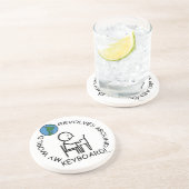 Tastatur - Weltumdrehungen Getränkeuntersetzer (Seite)