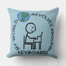 Tastatur - Weltumdrehungen Kissen