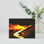 Tastatur-Wiedergabe Postkarte (Stehend Vorderseite)