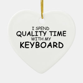 Tastatur zur Qualitätszeit Keramik Ornament