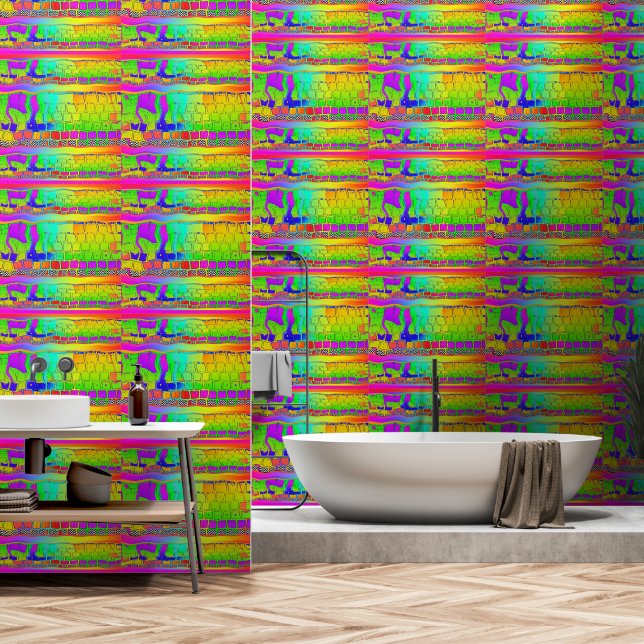 Tastaturcollage  tapete (Badezimmer)