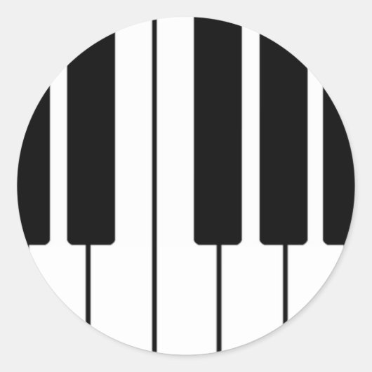 Tastaturdesign Runder Aufkleber (Vorderseite)