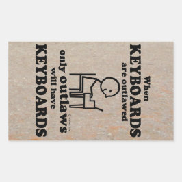 Tastaturen mit rechteckiger Aufkleber