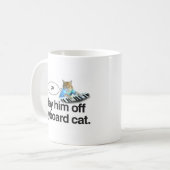 Tastaturkatze gehen Tasse (Vorderseite Links)