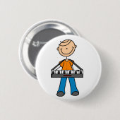 Tastaturknopf mit Strichmännchen Button (Vorne & Hinten)