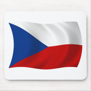 Tastaturunterlage mit der Flagge der Tschechischen Mousepad