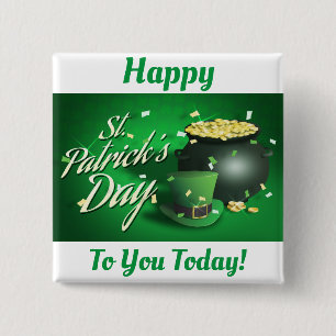Taste am St. Patrick's Day Square Button