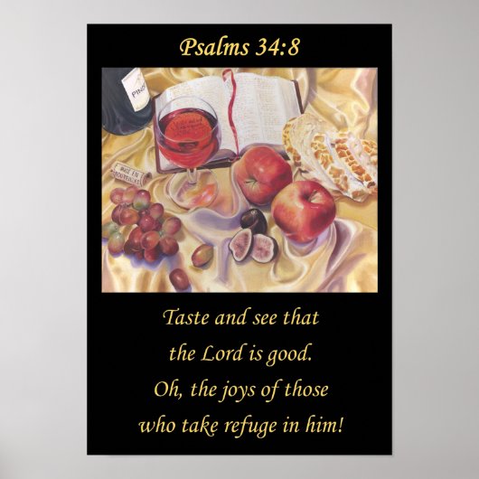 Taste and See . Christian poster A3  (Vorne)