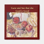 Taste and See. Psalm 34:8 Magnet (Vorne)