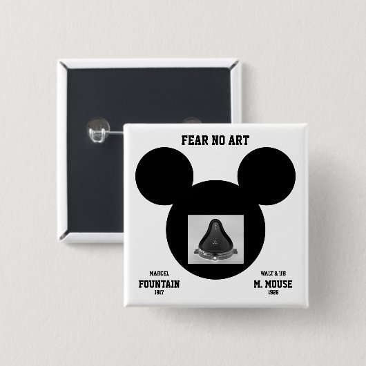 Taste "Angst No Art™" Button (Vorne & Hinten)