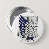 Taste Anime Angriff Logo Button (Vorne & Hinten)