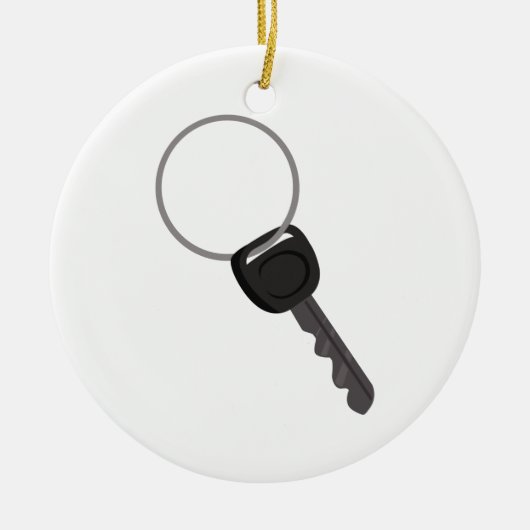 Taste auf einem Ring Keramik Ornament (Vorne)