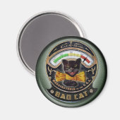 Taste "Bad Cat" Magnet (Vorderseite/Rückseite)