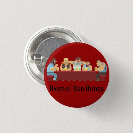 Taste "Band O' Bad Typs" Button (Vorne & Hinten)