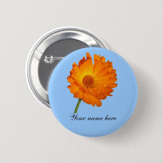 Taste - Calendula am Steg Button (Vorne & Hinten)