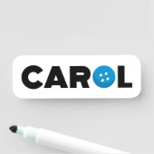 Taste Carol Namensschild (Beispiel)