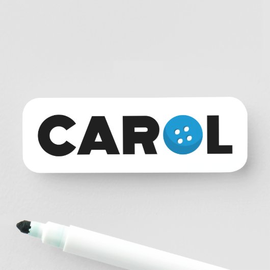 Taste Carol Namensschild (Beispiel)