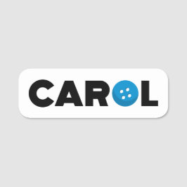 Taste Carol Namensschild