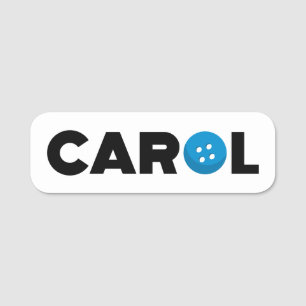 Taste Carol Namensschild