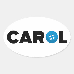 Taste Carol Ovaler Aufkleber